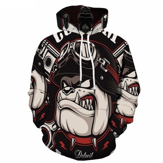 Dog Hoodie Men Hip Hop Animal 3d Hoodies Printed-2