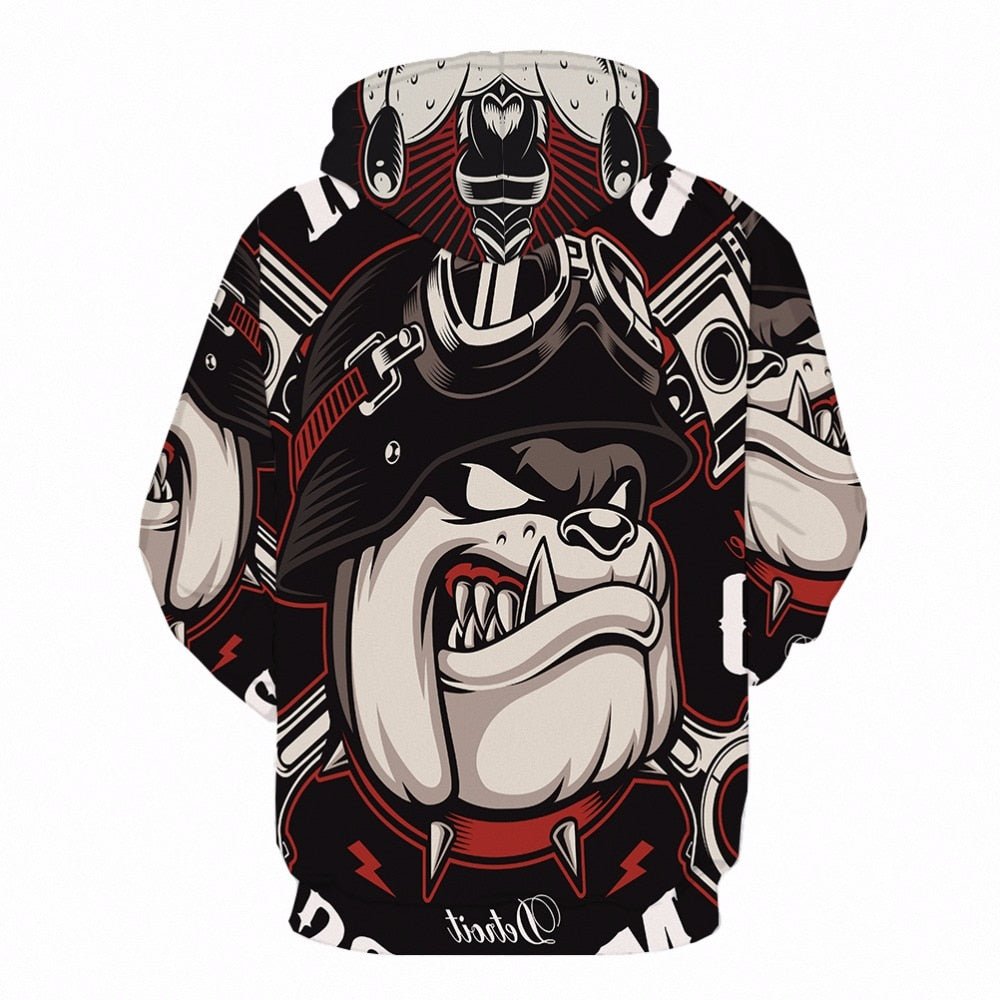 Dog Hoodie Men Hip Hop Animal 3d Hoodies Printed-3