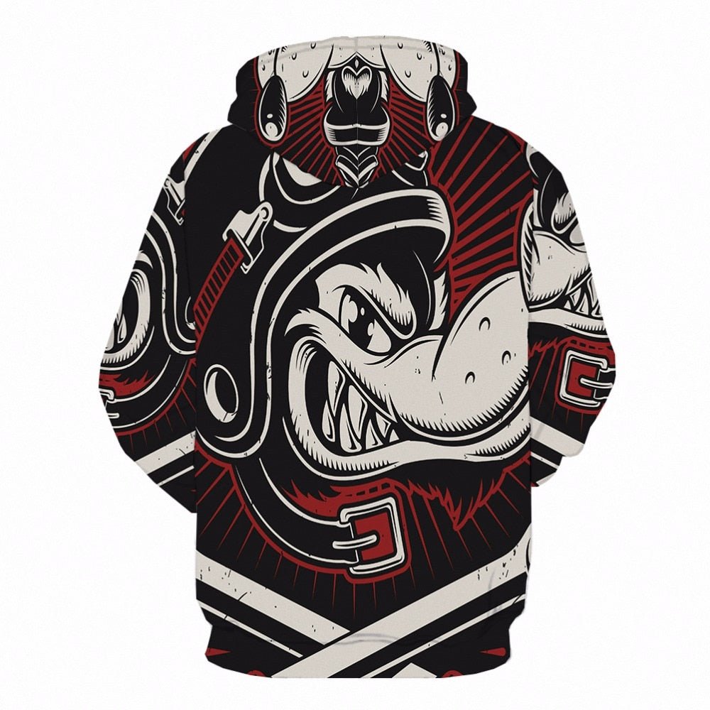 Dog Hoodie Men Hip Hop Animal 3d Hoodies Printed-1