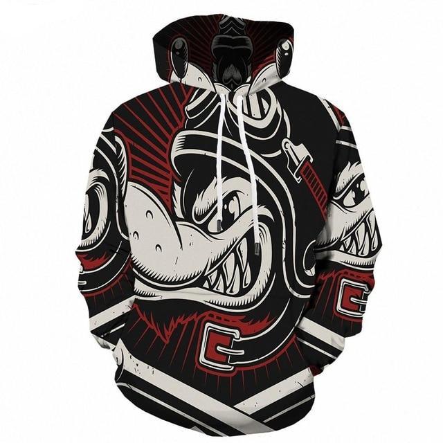 Dog Hoodie Men Hip Hop Animal 3d Hoodies Printed-0